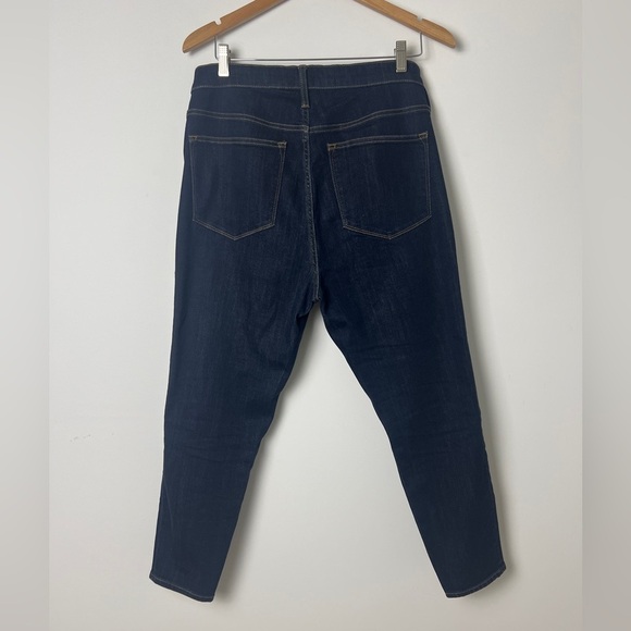 J. Crew Factory 10" High Rise Skinny Signature Stretch Dark Wash Jeans Size 32P - Picture 7 of 14